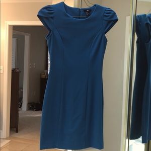 H&M turquoise mini dress. Size 4.
